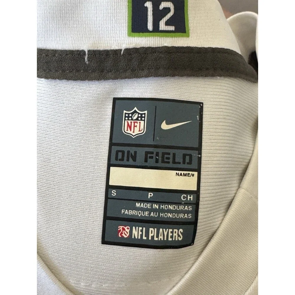Nike On Field Seattle Seahawks Sidney Rice #18 White Jersey Womens Small NFL